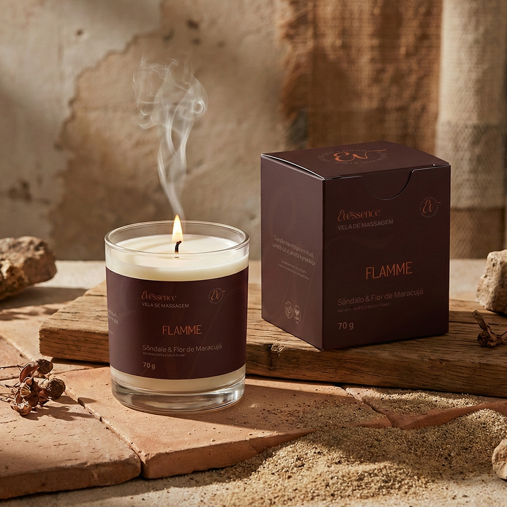 Vela de Massagem Flamme | Evessence